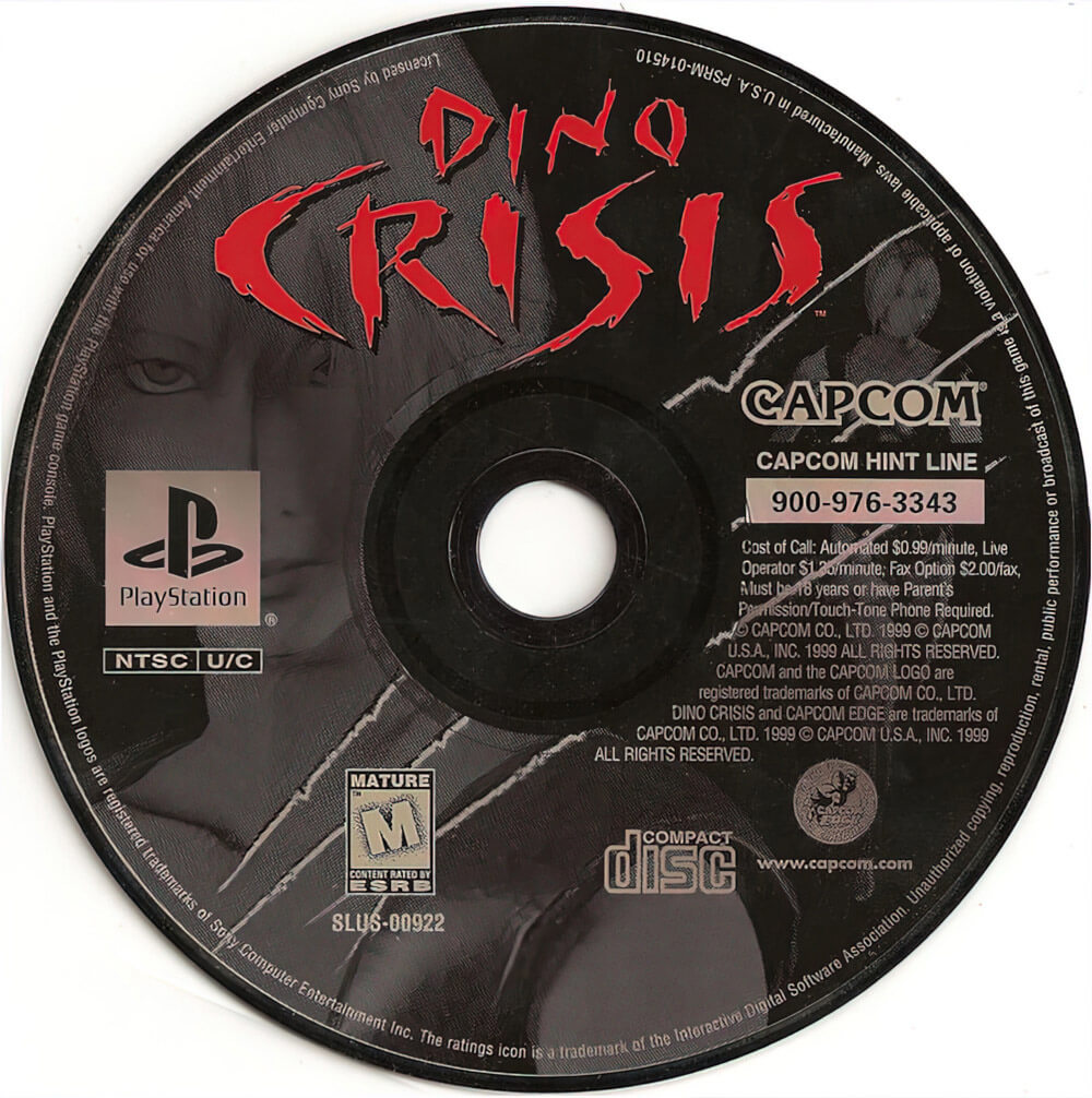 Лицензионный диск Dino Crisis для PlayStation